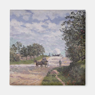 Alfred Sisley   die Straße von Mantes Magnet