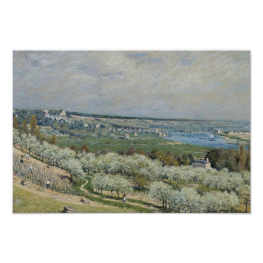 Alfred Sisley - Die Terrasse von Saint-Germain Fotodruck (Vorne)