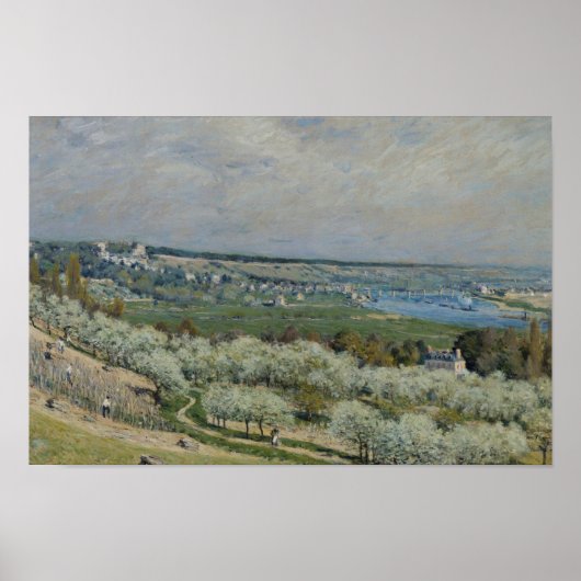 Alfred Sisley - Die Terrasse von Saint-Germain Poster (Vorne)