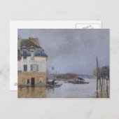 Alfred Sisley | Die Überschwemmung in Port-Marly Postkarte (Vorne/Hinten)