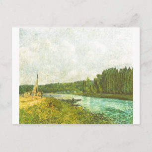 Alfred Sisley - die Ufer der Oise 1878-1880 Postkarte