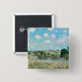 Alfred Sisley - Die Wiese Button (Vorne & Hinten)