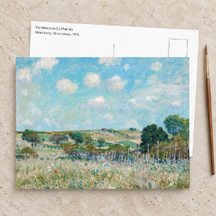 Alfred Sisley - Die Wiese Postkarte