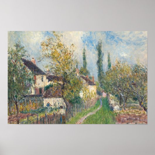 Alfred Sisley - Ein Pfad bei Les Sablons Poster (Vorne)