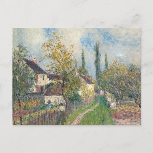 Alfred Sisley - Ein Pfad bei Les Sablons Postkarte (Vorderseite)