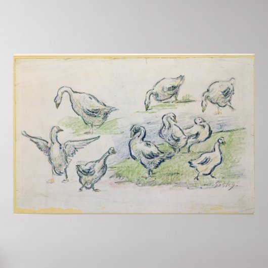 Alfred Sisley | Enten Poster (Vorne)