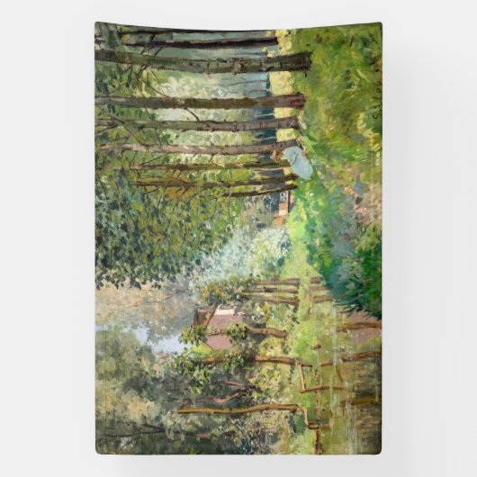 Alfred Sisley - Erholung entlang der Straße Banner (Vertikal)
