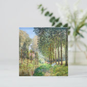Alfred Sisley - Erholung entlang der Straße Dankeskarte (Stehend Vorderseite)