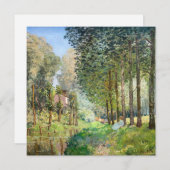 Alfred Sisley - Erholung entlang der Straße Einladung (Vorne/Hinten)