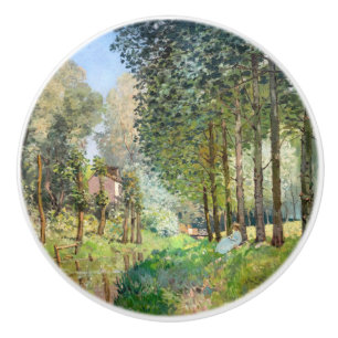 Alfred Sisley - Erholung entlang der Straße Keramikknauf
