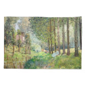 Alfred Sisley - Erholung entlang der Straße Kissenbezug (Rückseite)