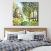 Alfred Sisley - Erholung entlang der Straße Leinwanddruck (Insitu (Schlafzimmer))