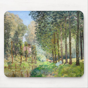 Alfred Sisley - Erholung entlang der Straße Mousepad
