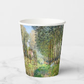 Alfred Sisley - Erholung entlang der Straße Pappbecher (Rückseite)