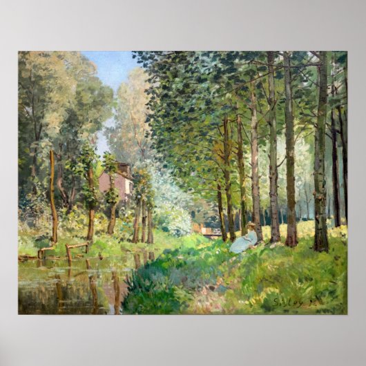 Alfred Sisley - Erholung entlang der Straße Poster (Vorne)