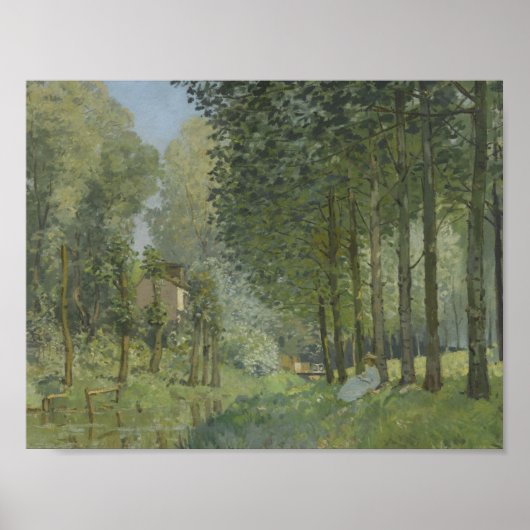 Alfred Sisley - Erholung entlang der Straße Poster (Vorne)