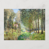 Alfred Sisley - Erholung entlang der Straße Postkarte (Vorderseite)