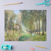 Alfred Sisley - Erholung entlang der Straße Seidenpapier (Basteln)
