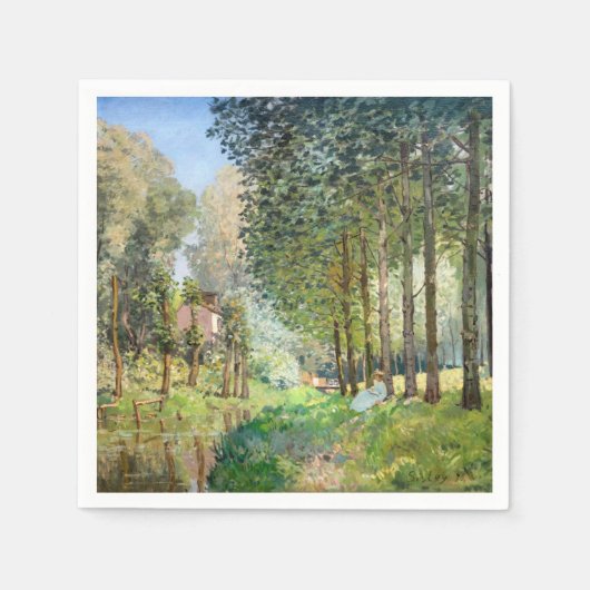Alfred Sisley - Erholung entlang der Straße Serviette (Vorderseite)