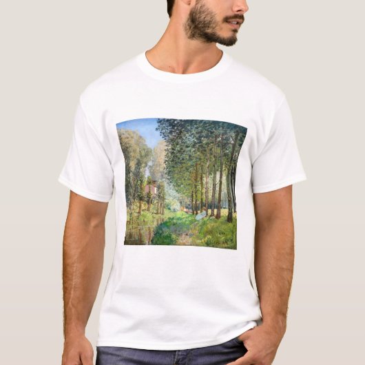 Alfred Sisley - Erholung entlang der Straße T-Shirt (Vorderseite)
