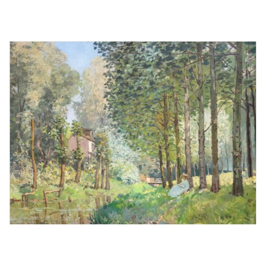 Alfred Sisley - Erholung entlang der Straße Tischdecke (Vorderseite (Horizontal))