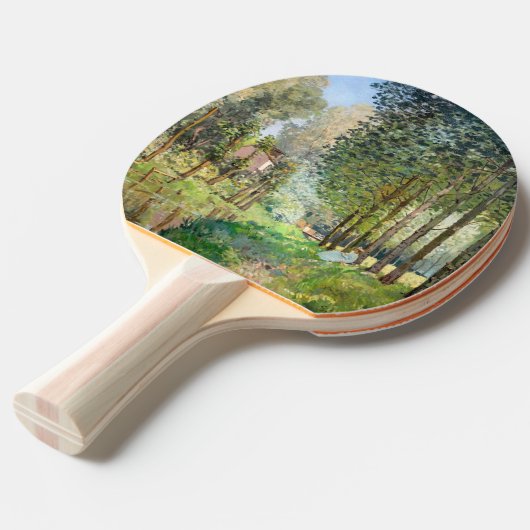 Alfred Sisley - Erholung entlang der Straße Tischtennis Schläger (Vorderseite)