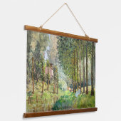 Alfred Sisley - Erholung entlang der Straße Wandteppich Mit Holzrahmen (Gewinkelt)