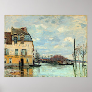 Alfred Sisley Flood in Port-Marly Poster