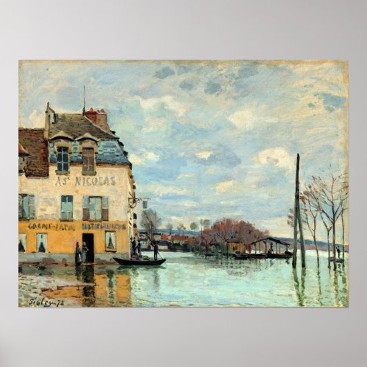 Alfred Sisley Flood in Port-Marly Poster (Vorne)