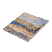 Alfred Sisley - Flussufer bei Saint-Mammes Fliese (Seite)