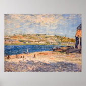 Alfred Sisley - Flussufer bei Saint-Mammes Poster (Vorne)