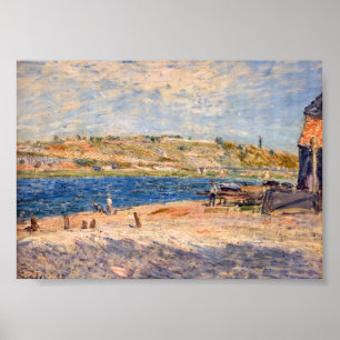 Alfred Sisley - Flussufer bei Saint-Mammes Poster