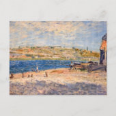 Alfred Sisley - Flussufer bei Saint-Mammes Postkarte (Vorderseite)