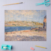 Alfred Sisley - Flussufer bei Saint-Mammes Seidenpapier (Basteln)