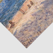 Alfred Sisley - Flussufer bei Saint-Mammes Seidenpapier (Detail)