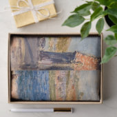 Alfred Sisley - Flussufer bei Saint-Mammes Seidenpapier (Geschenk)