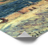 Alfred Sisley | Flussufer in Saint-Mammes Poster (Ecke)