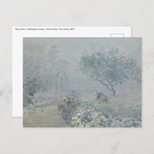 Alfred Sisley - Fog, Voisins Postkarte