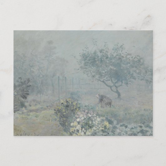 Alfred Sisley - Fog, Voisins Postkarte (Vorderseite)
