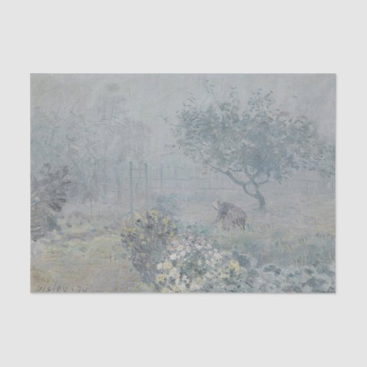 Alfred Sisley - Fog, Voisins Seidenpapier (Vorderseite)