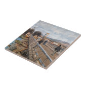 Alfred Sisley - Footbridge in Argenteuil Fliese (Seite)