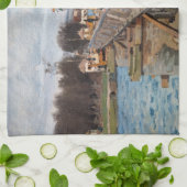 Alfred Sisley - Footbridge in Argenteuil Geschirrtuch (Gefaltet)