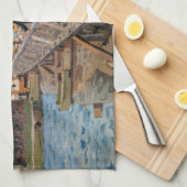 Alfred Sisley - Footbridge in Argenteuil Geschirrtuch (Viertel Falte)