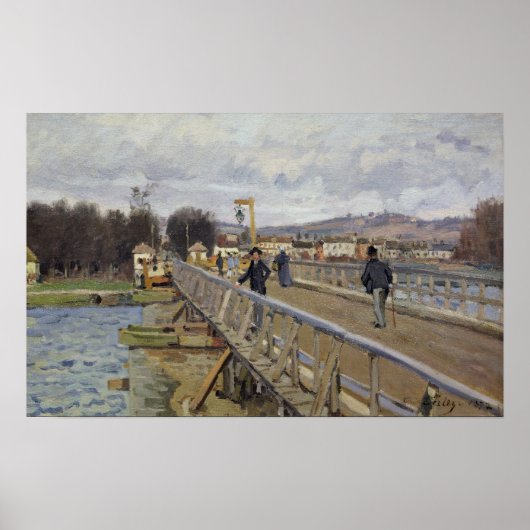 Alfred Sisley | Footbridge in Argenteuil Poster (Vorne)