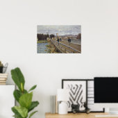 Alfred Sisley | Footbridge in Argenteuil Poster (Heimbüro)