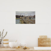 Alfred Sisley | Footbridge in Argenteuil Poster (Küche)