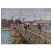 Alfred Sisley - Footbridge in Argenteuil Schneidebrett (Vorderseite)