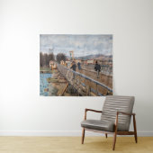 Alfred Sisley - Footbridge in Argenteuil Wandteppich (Beispiel (Horizontal))