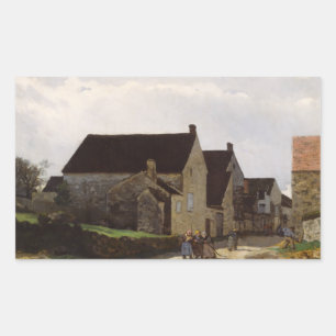 Alfred Sisley - Frauen in den Wald Rechteckiger Aufkleber