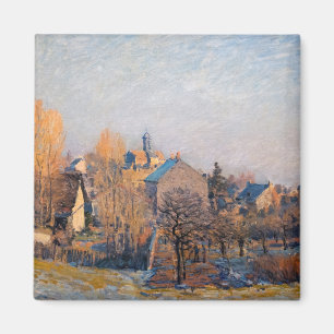Alfred Sisley - Frostiger Morgen in Louveciennes Magnet